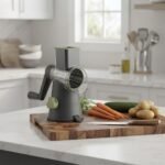 MTG INC 3-in-1 Rotary Cheese Grater and Vegetable Slicer with Suction Base - Image 3