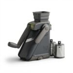 MTG INC Foldable Rotary Cheese Grater and Vegetable Slicer with Compact Storage Design