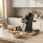 MTG INC Foldable Rotary Cheese Grater and Vegetable Slicer with Compact Storage Design - Image 3
